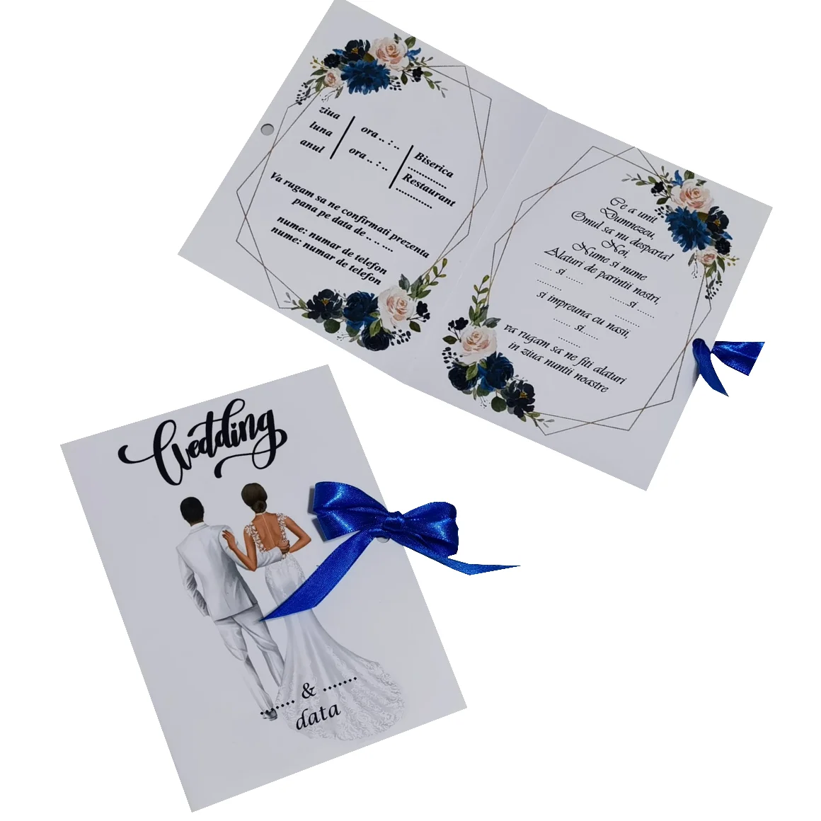 invitatii de nunta tip carte