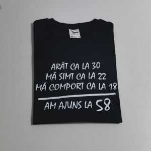 tricou personalizat 58 ani