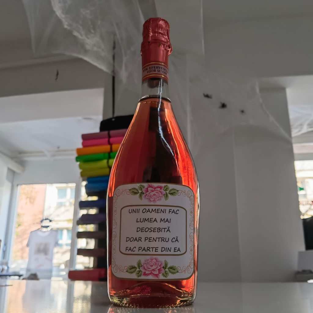 sticla de vin personalizata