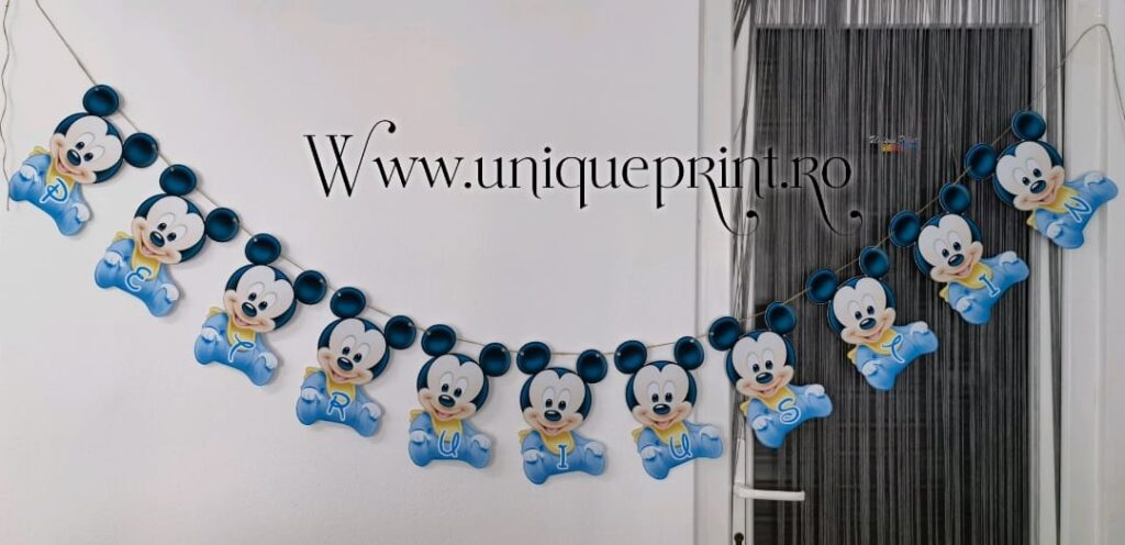 sirag aniversar cu mickey mouse