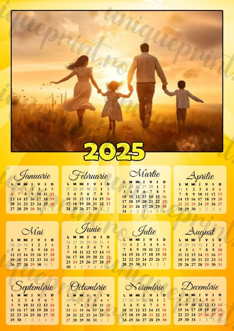 calendar personalizat magnetic